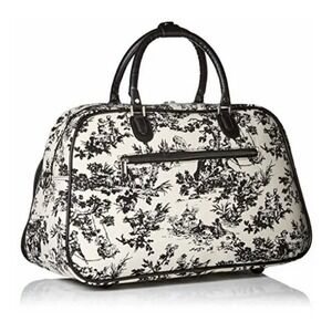World Traveler Toile Weekender Duffel Bag Cottagecore Travel Carry On